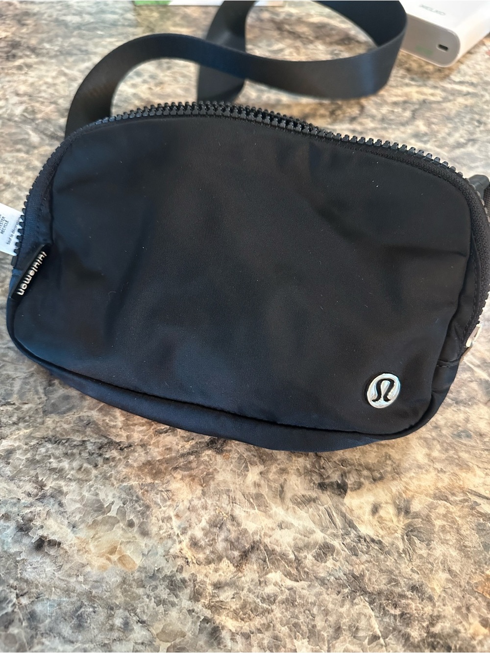 lululemon athletica Black Compact Crossbody Belt Bag